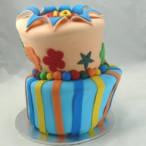 Topsy Turvy (Mad Hatter) Cake (D)